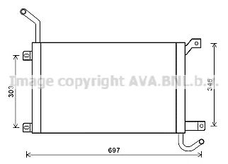 AVA QUALITY COOLING aua2223 -  Радиатор, охлаждение двигателя